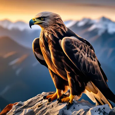 Величественный орел на высокой скале…» — создано в Шедевруме