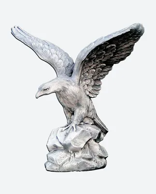 Скульптура орел на полушаре, окраска под античную бронзу, город Пермь