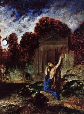 Орфей у гробницы Эвридики, Гюстав Моро - описание картины