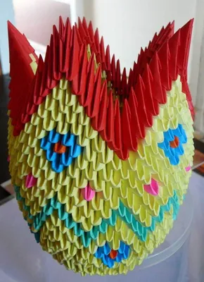 Модульное оригами вазы: пошаговая схема сборки с инструкцией для  начинающих, описание техники складывания вазы из бумаги, 115 фото