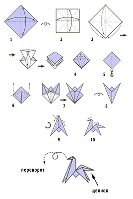 Оригами схема Коробочка, Конверт, Лошадь | Оригами, Животные оригами,  Коробочки