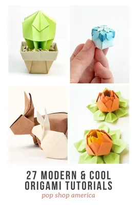 Origami for beginners: How to make folded flowers