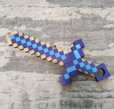 Оружие Майнкрафт (Minecraft) / Пиксельный автомат М4 8Бит синий, 39 см -  купить с доставкой по выгодным ценам в интернет-магазине OZON (734555283)