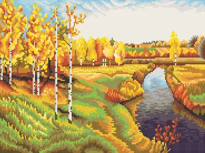 7825 \"Золотая осень\" Рисунок на канве
