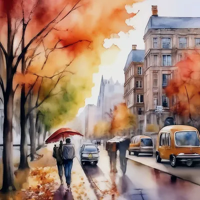 Онлайн-конкурс рисунков \"Осень в моем городе\" » №85 Орта мектеп