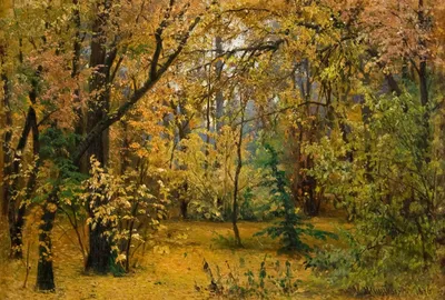 Купить картину Осенний лес в Москве от художника Ларионов Василий