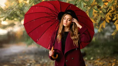 Женщина Осень Красная - Бесплатное фото на Pixabay - Pixabay