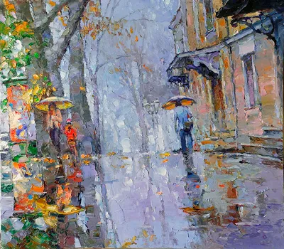 Купить картина по номерам Красиво Красим Осенний Дождь, 50 х 70 см, цены на  Мегамаркет | Артикул: 600003851045