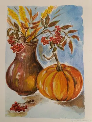Осенние цветы натюрморт рисунок - 82 фото