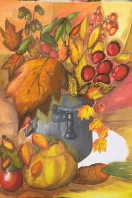 Картина Осенний натюрморт ᐉ Ичанская-Корогод Юлия ᐉ онлайн-галерея Molbert.