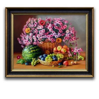 Купить Осенний натюрморт с яблоками | Skrami.ru