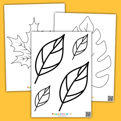 Распечатать бесплатно шаблоны листьев для вырезания из бумаги