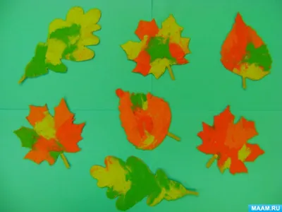 Трафареты осенних листьев - 64 фото