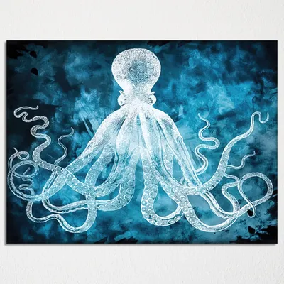 мультяшный осьминог в океане, мультяшное изображение осьминога, осьминог,  рыбы фон картинки и Фото для бесплатной загрузки