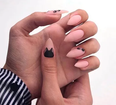 EchiQ офисные ногти на шпильке острые ногти средней длины Простой дизайн  черный цвет многоразовые ногти оптовая продажа Flase Nails | AliExpress