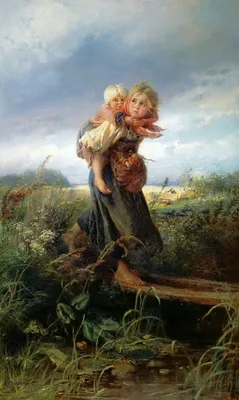 Описание картины \"Дети, бегущие от грозы\" Константина Маковского | Артхив
