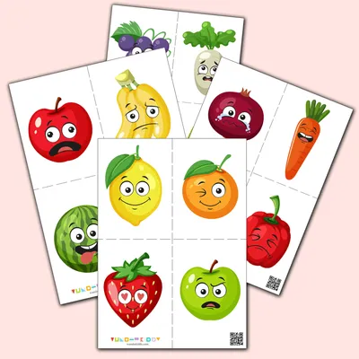 Развивающие карточки. Овощи, фрукты и ягоды - МНОГОКНИГ.ee - Книжный  интернет-магазин