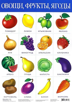 Овощи на испанском \"Las Verduras\" с переводом | Espanolio.ru
