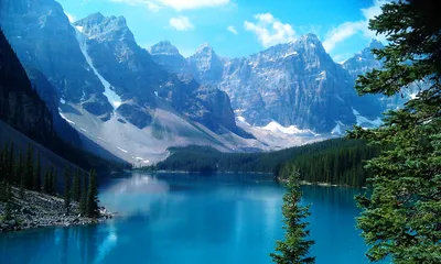 Почему канадские горные озёра голубые?