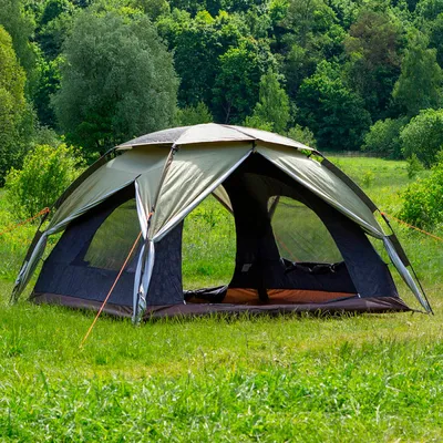 Палатка 2-местная Outventure Dome 2 темно-зелёный цвет — купить за 4999  руб., отзывы в интернет-магазине Спортмастер