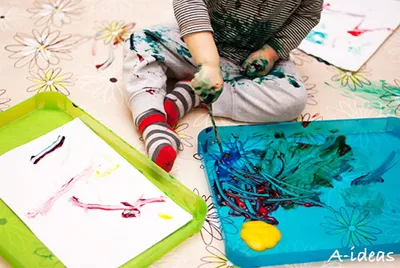 Детский досуг «Я играю» - 🤚🖐🏻✋🏽 Рисование пальчиковыми красками на  сегодняшний день является самым удобным, любимым и действенным методом  обучения для малышей с самого раннего возраста, ведь держать кисточки,  фломастеры или карандаши