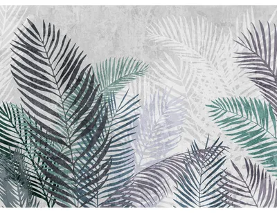 Фотообои Свисающие пальмовые листья на стену. Купить фотообои Свисающие пальмовые  листья в интернет-магазине WallArt