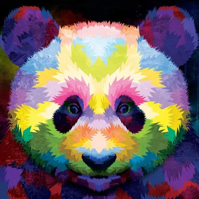 ArtStation - Playful Panda - Colorful Abstract Art