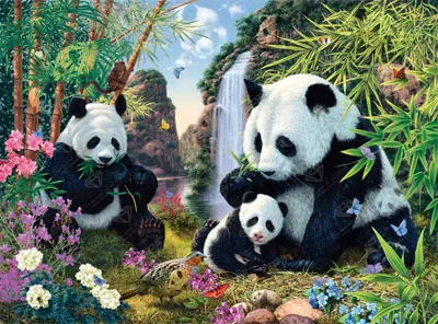 Panda Love print by Ben Heine | Posterlounge