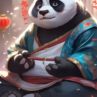 A painting of a panda decor, plastic, beautiful colors, gemstone, tribal  clipart, white background, fine art by marco mazzoni on Craiyon