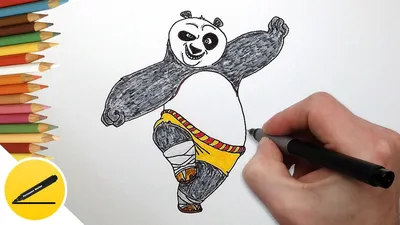 Панда рисунок карандашом для детей - 65 фото