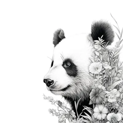 Торт панда с цветами (75) - купить на заказ с фото в Москве