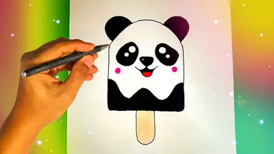 Рисунок панды обнимаются среди …» — создано в Шедевруме