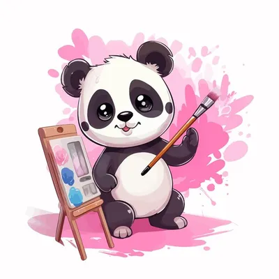 Картинки панды для срисовки - 83 фото