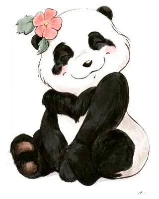 Детские рисунки каракули панды Stock Illustration | Adobe Stock