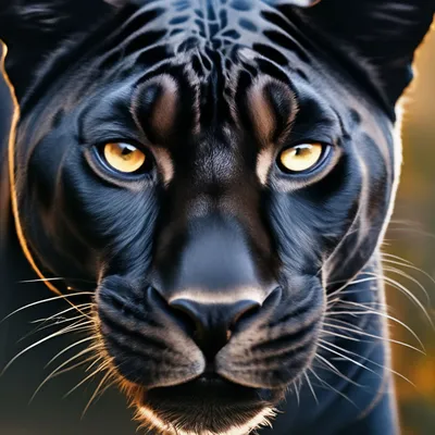 Дерзкая черная пантера с красивыми …» — создано в Шедевруме