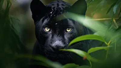 черная пантера смотрит в камеру, картинки пантер, пантера, животное фон  картинки и Фото для бесплатной загрузки