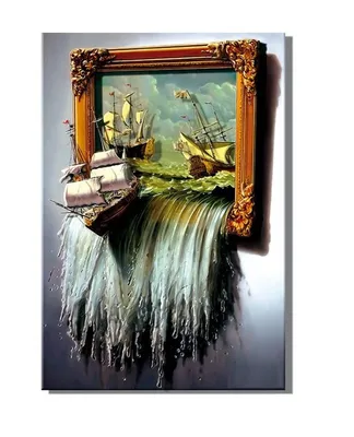 Папертоль \"Море в картине\" (3D-картина 40х60см) - купить с доставкой по  выгодным ценам в интернет-магазине OZON (815647655)