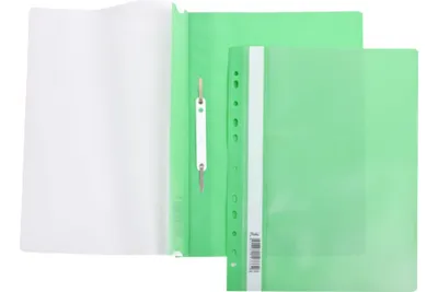 Папка-скоросшиватель Hatber А4 140/180мкм зеленая, пластиковая, прозрачный  верх 10 шт 040019 - выгодная цена, отзывы, характеристики, фото - купить в  Москве и РФ