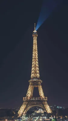 Фотообои Весна в Париже вид на Эйфелеву башню купить на стену • Эко Обои