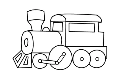 Раскраски Паровозик с вагончиками для детей (28 шт.) - скачать или  распечатать бесплатно #31319