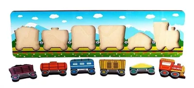 Паровоз детский инерционный с вагончиками, цвета микс купить по цене 375 ₽  в интернет-магазине KazanExpress