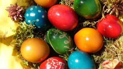 Обои Пасхальные яйца, картинки - Обои на рабочий стол Пасхальные яйца  картинки из категории: Праздники