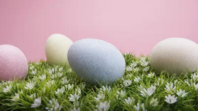 Обои Пасхальные яйца с перламутром, картинки - Обои для рабочего стола  Пасхальные яйца с перламутром фото из альбома: (праздники)