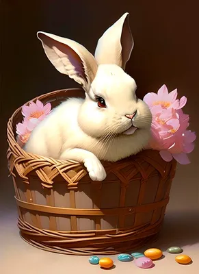 Easter Bunny. Пасхальный кролик. PNG. | Пасхальные открытки, Кролик,  Шаблоны для печати