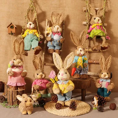 Пасхальный декор на подставке \"Кролик\" цена 42 руб. в интернет-магазине  МАМАТАКИ — Заготовки и товары для творчества