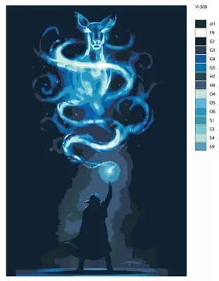 Картина по номерам V-309 \"Гарри Поттер (Harry Potter). Патронус Северуса  Снегга\", 50x70 см — купить в интернет-магазине по низкой цене на Яндекс  Маркете