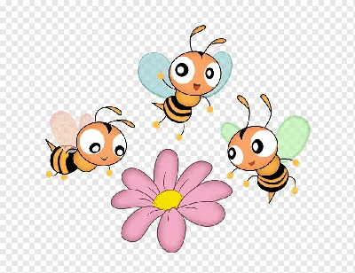 Улей мультфильм, мультфильм цветы пчелы, медоносная пчела, еда, фотография  png | Klipartz