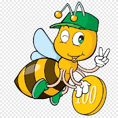 Мультфильм векторных иллюстраций насекомых сонной пчелка пчелка клипарт PNG  , Мультфильм, мультфильм, Insect PNG картинки и пнг рисунок для бесплатной  загрузки