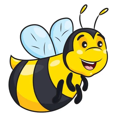 иллюстрация желтой и черной пчелы, мультфильм пчелы, милая пчела,  медоносная пчела, роспись, рука png | PNGWing