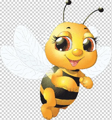 Симпатичный мультфильм про полет пчелы Векторное изображение  ©hermandesign2015@gmail.com 130090374